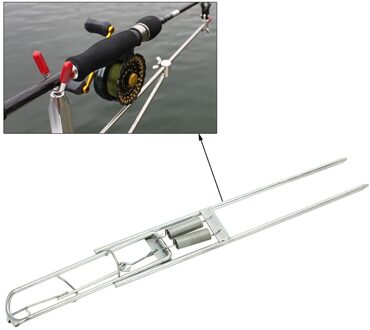 Hoge Stalen Automatische Hengel Mount Lente Hengel Houder Zee Staaf Anti-Roest Vis Levert Pakken Vernikkeld sterkte