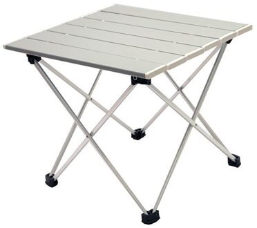 Hoge Sterkte Aluminium Legering Draagbare Ultralight Opvouwbare Camping Tafel Opvouwbare Outdoor Diner Bureau Voor Familie Party Picknick Bbq grijs klein