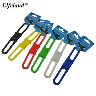 Hoge Sterkte Elastische Siliconen Vaste Fietsstuur Fiets Bandjes Zaklamp Mount Houder Clip Bandage Voor Cellphone
