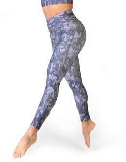 Hoge taille Camo Leggings Grijs