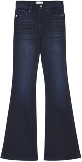 Hoge Taille Flare Jeans Frame , Blue , Dames - W30
