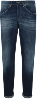 Hoge taille gewassen denim jeans Dondup , Blue , Heren - W30