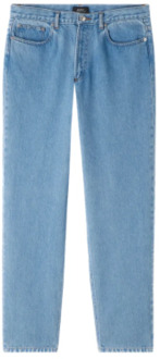 Hoge taille lichtblauwe jeans A.p.c. , Blue , Heren - W29,W33,W31,W32,W30