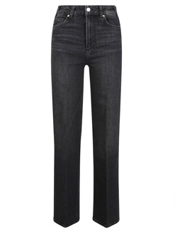 Hoge taille stretch jeans, rechte pijpen Paige , Gray , Dames - W30
