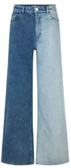 Hoge taille wijde jeans, ritssluiting Baum und Pferdgarten , Blue , Dames - L,S