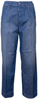 Hoge taille wijde pijp enkel jeans Don The Fuller , Blue , Dames - W29,W28,W26,W27,W25