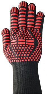 Hoge Temperatuur Hittebestendige Thuis Keuken Koken Benodigdheden Magnetron Handschoen Dikke Antislip Handschoen Marineblauw