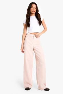 Hoge Textured Wide Leg Trouser, Blush - 40