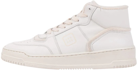 Hoge Top Sneaker Vitello Wit Crème Copenhagen Shoes , White , Dames - 37 EU