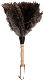 Hoge Veer Bont Borstel Duster Dust Cleaning Tool Houten Handvat Anti-Statische Zachte Voor Thuis LG66