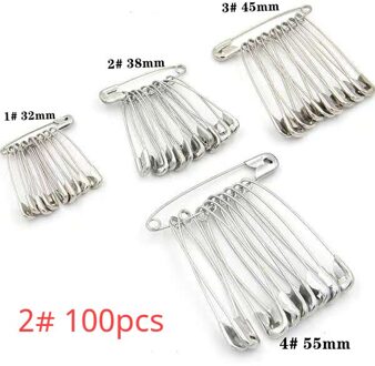 Hoge Veiligheid Pinnen Metalen Bevestiging Gespen Kleine Broches Diy Sjaals Dekens Kleding Naaien Gereedschap Leren Kantoorbenodigdheden B-100stk