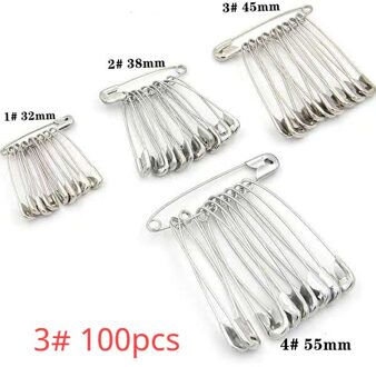 Hoge Veiligheid Pinnen Metalen Bevestiging Gespen Kleine Broches Diy Sjaals Dekens Kleding Naaien Gereedschap Leren Kantoorbenodigdheden C-100stk