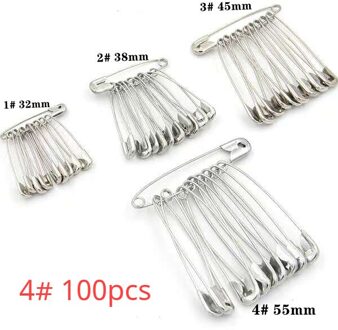 Hoge Veiligheid Pinnen Metalen Bevestiging Gespen Kleine Broches Diy Sjaals Dekens Kleding Naaien Gereedschap Leren Kantoorbenodigdheden D-100stk