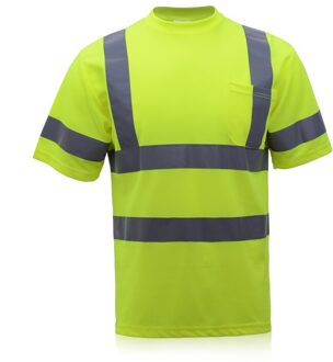 Hoge zichtbaarheid werk T-shirt ademend reflecterende mijnbouw veiligheid shirt hygroscopisch en zweet vrijgeven