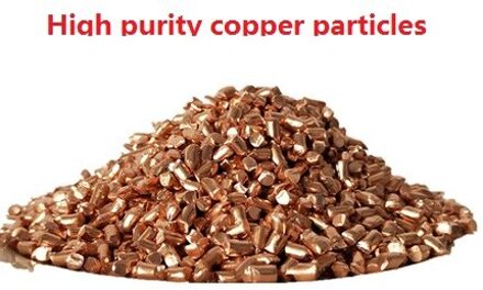 Hoge Zuiverheidsgraad Koper Deeltjes, Rood Koper Deeltjes, Elektrolytische Zuiver Koper Deeltjes, elemental Zuurstofvrij Koper Deeltjes, a100g