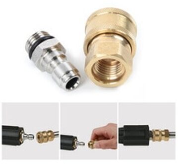 Hogedrukreiniger 1/4 Inches Quick Connector Adapter W/ O-Ringen Deel Set Kit