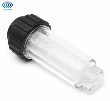 Hogedrukreiniger 3/4 "Water Filter Jet Wassen Clear Reinigbare Inline Transparante Plastic Filters Screen Waterzuiveraar Onderdelen