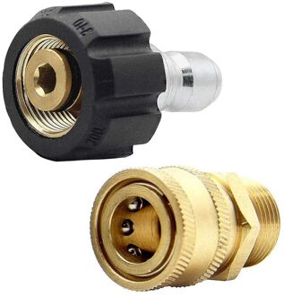 Hogedrukreiniger Adapter Set Quick Connect Kit, Metric M22-15mm, TWIS292