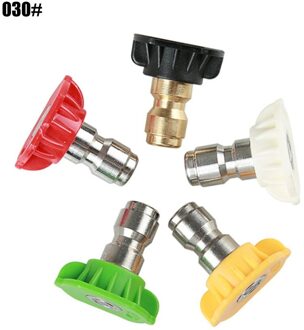 Hogedrukreiniger Sproeikop Tips Auto Wasmachine Metalen Jet Lance Quick Nozzle Tips 1/4 "Quick Connect Attachment Max 4000 Psi
