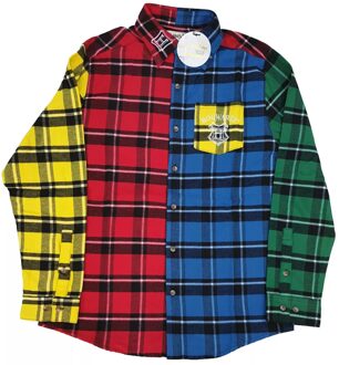 Hogwarts Colour Block Flannel Shirt - XXXL