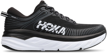 HOKA Bondi 7 Sneakers Dames - Wit - Maat 40 2/3 - Mesh/Synthetisch White