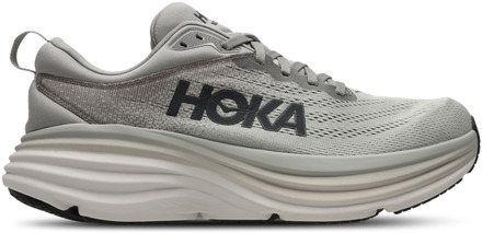 HOKA Bondi 8 Sneakers Heren - Grijs - Maat 45 1/3 - Mesh/Synthetisch Grey