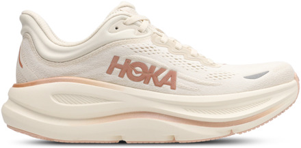 HOKA Bondi 9 Sneakers Dames - Beige - Maat 38 - Mesh/Synthetisch