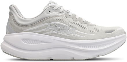 HOKA Bondi 9 Sneakers Heren - Grijs - Maat 45 1/3 - Mesh/Synthetisch Grey