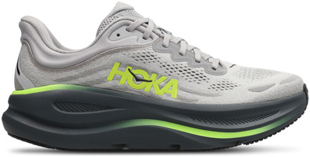 HOKA Bondi 9 Sneakers Heren - Grijs - Maat 46 - Mesh/Synthetisch Grey