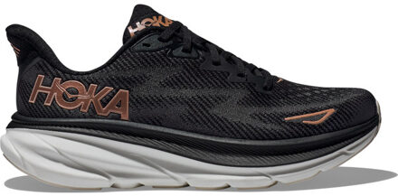 HOKA Clifton 9 Hardloopschoenen Dames zwart - brons - 40 2/3