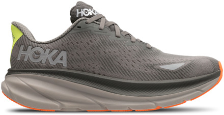 HOKA Clifton 9 Sneakers Heren - Grijs - Maat 41 1/3 - Mesh/Synthetisch Grey