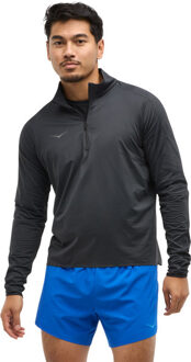 HOKA Glidetech 1/4 Zip Longsleeve T-shirt Heren zwart - M