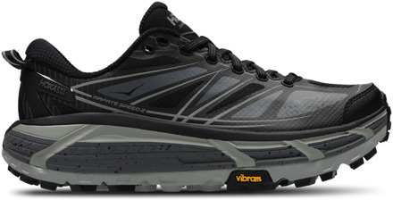 HOKA Mafate Speed Sneakers Dames - Zwart - Maat 38 - Mesh/Synthetisch Black