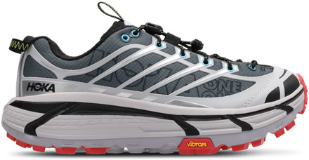 HOKA Mafate Three2 Wordmark Sneakers Dames - Zwart - Maat 39 1/3 - Rubber Black