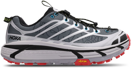 HOKA Mafate Three2 Wordmark Sneakers Heren - Grijs - Maat 41 1/3 - Mesh/Synthetisch Grey