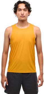 HOKA Performance Run Singlet Heren geel - L