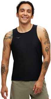 HOKA Performance Run Singlet Heren zwart - M