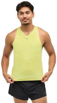HOKA Race Day Singlet heren geel - L