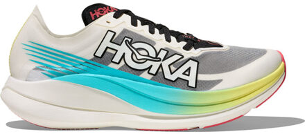 HOKA Rocket X 2 wit/blauw - 38 2/3