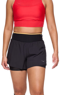 HOKA Skyglide Short Dames zwart - XL