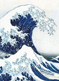Hokusai The Great Wave Vlies Fotobehang 192x260cm 4-banen