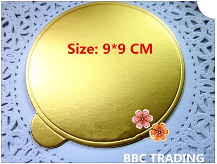 Holding Cake Base Board Size 9*9 cm Ronde Goud Cake Base Board van Bakvormen, Cakevorm Tool