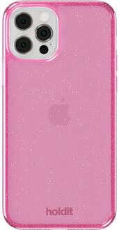 Holdit Glitter Case voor de Apple iPhone 12 (Pro) - Roze