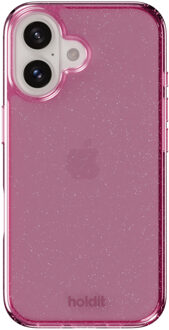 Holdit Glitter Case voor de Apple iPhone 16 - Roze
