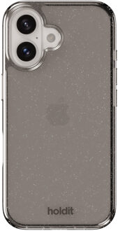 Holdit Glitter Case voor de Apple iPhone 16 - Zwart