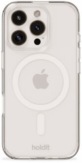 Holdit MagSafe Case voor de Apple iPhone 16 Pro Max - Transparent / White Wit