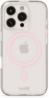 Holdit MagSafe Case voor de Apple iPhone 16 Pro - Transparent / Pink Roze