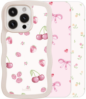 Holdit Print Pack voor de Apple iPhone 14 Pro / 15 Pro / 16 Pro - Pink Breeze Meerkleurig - One size