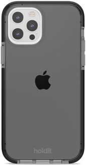 Holdit Seethru Case voor de Apple iPhone 12 (Pro) - Zwart