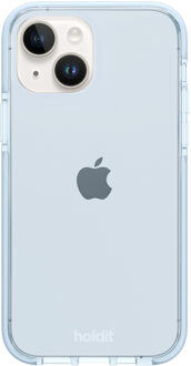 Holdit Seethru Case voor de Apple iPhone 15 - Mineral Blue Lichtblauw
